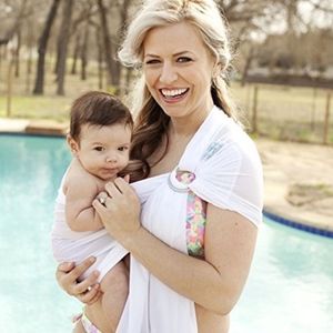 Beachfront Baby Water Sling - White Wave
